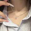 Collar estrellado ultrabrillante de estilo coreano con circonitas completas para mujer, accesorio de cadena para clavícula de nicho de lujo ligero de alta gama, gargantilla elegante y cadena para suéter