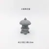 "Ciudad Vacía" Estatua de Buda León del Norte Pequeño Simulado Acuario Paisaje Micro Linterna de Piedra China León de Piedra Buda Sentado