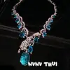 Joyería Italiana Vintage Guepardo Forma de Huevo Collar de Piedras Preciosas Banquete de Bodas Fluorita Amarilla Pulsera de Leopardo juego