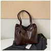 Bolso de Hombro Retro Casual Transfronterizo para Mujer 2026 Nuevo Gran Capacidad Bolsa de Viaje Simple Versátil Bolso de Hombro Único