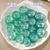 Acessórios para Caneta com Contrapasso Flor de Tremoço Luminosa que Muda de Cor Contas Redondas Corrente para Bolsa de Celular Corrente Materiais para Joias Artesanais DIY