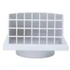 Tapa de aire para pared exterior de plástico, ventilación a prueba de viento y lluvia, tapa transpirable, entrada de aire de escape, conducto de ventilación de escape de humo, salida de aire