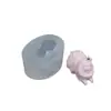 Nuevo Producto Veladora Perfumada Perro Osito Estéreo 3D Adorno de Yeso Molde de Silicona para Pastel de Fondant Chocolate