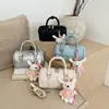 Bolsa de Bowling Portátil da Moda para Mulheres 2026 Nova Bolsa Simples Plissada Preço Único Tendência de Nicho Bolsa Transversal Bolsa para o Dia a Dia