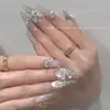 Acessórios de nail art de zircônia com fundo pontudo 5A, strass brilhantes em formato marquise, gota, coração, ovo de pombo e outros formatos especiais, acessórios mistos para DIY no atacado