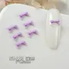 Acessórios para Unhas Mini Laço Atacado, Cor Sólida, Tridimensional, Versátil, Simples Estilo Francês Laços de Unha Usáveis