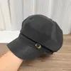 Novo Chapéu Octogonal Estilo Coreano para Mulheres Outono e Inverno 2026 Circunferência da Cabeça Grande Versátil Afina o Rosto Chapéu de Painter Newsboy