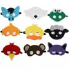 Nuevas en stock máscaras de fieltro infantiles transfronterizas para fiestas de baile, fiestas de cumpleaños, personajes de princesas, fiestas navideñas de dibujos animados