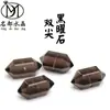 Marca Famosa Cristal Obsidiana Natural Doble Punta Accesorios para Joyería DIY Cuentas Sueltas de Obsidiana Venta al por Mayor