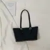 Bolso de Axila Personalizado de Color Sólido 2026 Verano Nueva Moda Gran Capacidad Bolso de Hombro Sencillo Elegante Bolso Tote para Viajes