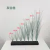 Dropshipping Transfronterizo de Hierba Cebolla Encriptada, Césped Artificial, Hierba Pequeña de Tallo Único, Paisajismo con Plantas Verdes, Césped Artificial, Hierba de Junco, Plantas Artificiales