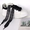 Cullokin Lace Cadarço Perfurado Fita de Arroz Preto e Branco Lace Lady Sapatos Casuais Acessórios Modernos Decoração
