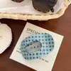 Presilha de Cabelo Doce Floral de Abalone Infantil para Meninas, Presilha de Cabelo Versátil para o Dia a Dia Sem Metal, Presilha de Garra Oval Grande Retrô