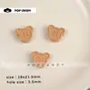 Accesorios para Joyería DIY Oso Lindo de Acrílico con Agujero Recto Botones Cuentas Tocado Hecho a Mano Accesorios DIY Accesorios Colgantes