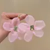 Pendientes Exagerados de Flor Rosa para Mujer 2026 Nuevos de Primavera y Verano Estilo Hada Único Diseño de Nicho Pendientes Atmosféricos