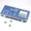 Fabricante de Anillos de Sellado Suministra 270 Piezas de Sellos de Junta Tórica para Aire Acondicionado Automotriz 18 Compartimentos Anillos de Sellado en Caja Verde