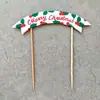 Cross-border ins estilo Coreia do Sul decoração do bolo de Natal luvas chapéu bandeira bolo de Natal plug-in festa