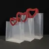 Bolsa de Regalo de PP Mate Plástico Transparente Bolso de Mano Navideño Bolsa para Empaquetar Regalos de Cumpleaños Bolsa para Regalo de Boda