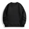Suéter de 350 g con forro polar, cuello redondo, camiseta interior de otoño e invierno, alta calidad, cálido, agradable para la piel, para hombres y mujeres, con bordado de logotipo estampado