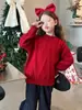 Suéteres Elegantes para Niños, Prendas de Punto de Cuello Alto a Media para Niñas, Tops para Niños Grandes y Pequeños, Nuevos Estilos de Invierno 2025