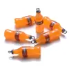 Mini simulación resina Cola Fanta Sprite colgante DIY pendientes collar llavero Accesorios Mayoreo