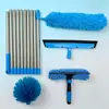 Amazon Limpador de Vidros Solares Quatro em Um Raspador Limpador Wiper Cruzado Emendado Lado Duplo Limpador de Vidros de Prédios Altos