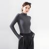[Se Puede Procesar y Personalizar] Camiseta Básica de Cuello Alto Medio Embellecedora de la Piel con Niacinamida para Mujer para Primavera y Otoño Talla Grande Manga Larga Top Versátil
