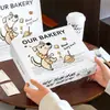 Caja de Empaque para Pan Alcalino Croissant Famoso en Internet Caja de Empaque para Snack Croissant Dibujo Animado Uso Comercial con Logo Impreso