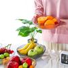 Plato de Fruta Creativo Transparente de Cristal Redondo Multicolor Material PS Europeo Plato para Fruta y Snacks del Hogar Venta al por Mayor