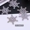 Decoración de Hielo y Nieve Brillo Tela No Tejida Copos de Nieve DIY Hecho a Mano para Niños Accesorios para el Cabello de Princesa Joyería Materiales Accesorios