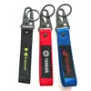 Llavero de Cincha para Coche Personalizado Creativo Motocicleta Logo Doble Cara Llavero Hebilla de Pico de Águila para Coche Colgante de Cinta