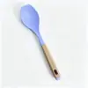 Juego de Utensilios de Cocina de Silicona con Soporte para Colgar, Mini Juego de 7 Piezas, Espátula para Cocinar, Cuchara para Sopa, Cuchara para Fideos, Cuchara para Arroz, Caja de Regalo