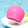Gorro de Natación de Silicona al por Mayor que No Aprieta la Cabeza y Protege los Oídos, Impermeable para Adultos y Hombres, Color Sólido, Gorro de Natación con Logo Personalizable