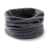 Nuevo Calentador de Cuello de Punto de Cachemira de Color Sólido Otoño e Invierno Unisex Moda Versátil Estilo Coreano Cálido Protección contra el Frío Pullover