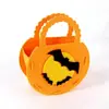 Bolsa de fieltro para dulces de Halloween, bolsa tote para niños, hecha a mano, DIY, bolsa para dulces de Halloween, accesorios para el día de Halloween
