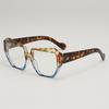 Gafas de sol de mujer transfronterizas europeas y americanas para uñas de arroz, diseño de color en contraste de nicho, gafas de sol de montura gruesa, gafas de sol anti-ultravioleta UV400