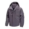 Jaqueta com Capuz Casual Nova para Outono e Primavera Masculina Marca Moderna Roupa de Trabalho Estilo Americano Jaqueta Masculina com Múltiplos Bolsos