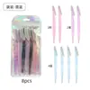 Cuchillas de cejas al por mayor transfronterizas en frasco, con red de seguridad, cuchillas de belleza para cejas, seguras y resistentes a los arañazos para salones de belleza