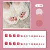 J241-280 usar uñas postizas para uñas de los pies chicas calientes espejo hielo a través de taladro de destello fino transfronterizo uñas postizas al por mayor