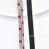 Atacado de fábrica 3D semicírculo strass fundo pontudo broca tubo diamante colorido mangueira adesiva Swarovski com joias diy