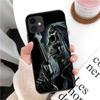 Funda protectora oscura y moderna con diseño de calavera de Halloween para iPhone 16, venta al por mayor