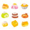 Micropaisaje, simulación creativa, comida y juego, animales, postre, pan, tarta de huevo, decoraciones DIY, accesorios colgantes, mini adornos pequeños