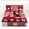 Boneco de Elfo de Natal Popular da Amazon com Pernas Longas, Decoração Festiva, Cabeça de Vinil, Enfeites de Estante para Menino e Menina