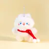 Lindo llavero de cordero de peluche, muñeco de peluche, colgante para bolso de pareja, juguete de máquina de peluches, accesorio de regalo
