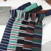 Corbata de Punto para Hombre Estilo Coreano, Plana de Moda Rayada Trendy de 6 cm de Lana, Exportación a Europa y América, Transfronteriza, en Stock