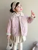 Chaqueta de Algodón para Niñas Otoño Invierno Nueva Elegante Casual Acolchada con Felpa Gruesa Ropa de Algodón Cálida Ropa de Abrigo Ropa de Invierno para Bebés Moderna