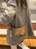 Bolso Retro de Nicho Transfronterizo de Gamuza para Mujer 2026 Nuevo Versátil Bolso Cruzado Estampado de Leopardo Bolso de Hombro para Viajes y Uso Diario