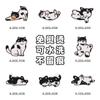 Gatinho Preto de Desenho Animado Adesivos de Tecido Autoadesivos Sem Passar Roupas Adesivos de Bordado Sem Furos Sem Costura para Roupas Infantis