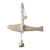 Adornos Colgantes de Madera Maciza Transfronterizos, Carrillones de Viento de Peces Pequeños, Cascabeles de Madera de Peces, Decoraciones de Pared, Decoración del Hogar, Regalos para Otros