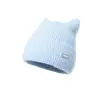 Fábrica de Chapéus de Tricô Acrílico Em Estoque Prova de Frio, Quente, à Prova de Vento, Estilo Coreano Versátil Fofo Chapéu de Tricô com Orelhas de Gato